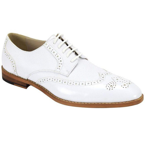 Men's All White Wingtip Dress Shoes Antonio Cerrelli 6836 only Size 12 