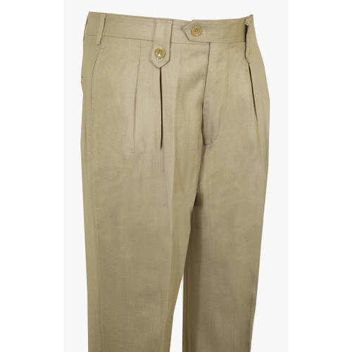  Pronti Slacks Mens Shell Tan Wide Leg Dress Pants Big Leg 6046 