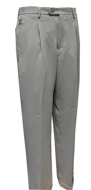 Zacchi Mens 1940s Wide Leg Pants Light Gray Lane