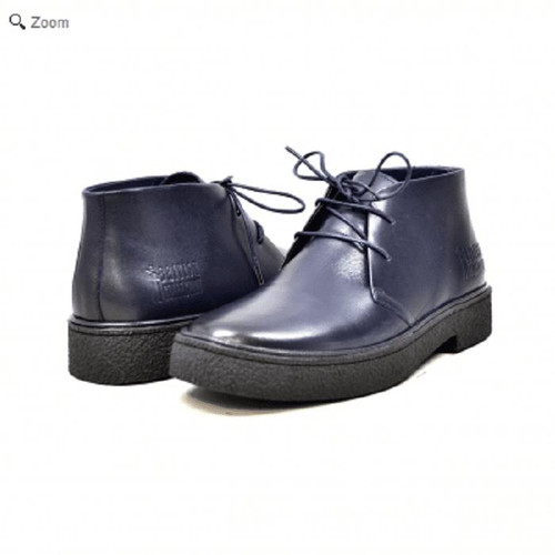  British Walker Mens Playboy Chukka Boot Navy Leather Classic 