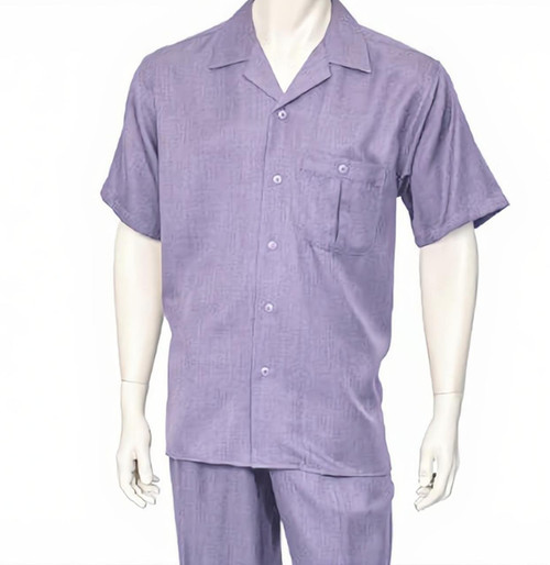  Dreams Mens Lavender Short Sleeve Walking Suit Daytona 256-29 