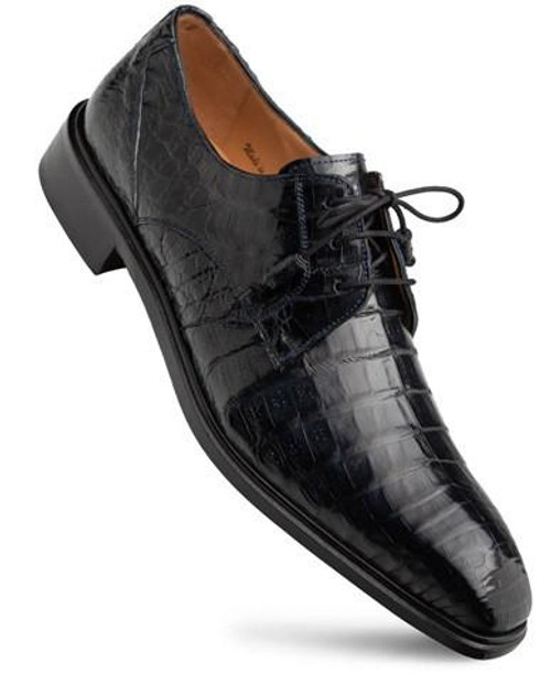  Mezlan Men's Crocodile Skin Blue Fashion Lace Up Shoes 50180-F 