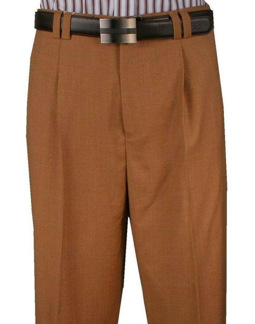  Veronesi Men's Wool Wide Leg Pants Rust 666112 Size 38 Final Sale 