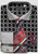  Avanti Uomo Mens Black Circle Design Dress Shirt Tie Set DN68M 