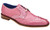  Belvedere Mens Pink Crocodile Lizard Oxford Shoes Valter 
