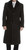  Falcone Mens Black Fur Collar Wool Overcoat Belted 4150-000 Size  56 Vance 