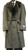  Blu Martini Mens Full Length Fur Collar Gray Belted Winter Top Coat 4172-021 IS 46R 