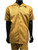  Pronti Men's Casual Pant Set Mustard Windowpane Walking Suit Short Sleeve SP6472 Size L 
