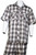  Canto Short Sleeve Walking Sets Black Plaid  Pattern 6107 