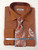  Daniel Ellissa Mens Rust Unique French Cuffed Dress Shirt Tie DS2014P2 