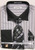  Daniel Ellissa Mens Black White Link French Cuff Dress Shirt Tie Set DS3794P2 