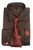  French Cuff Shirt Tie Set Men Black Red Stripe Fortini FL633 