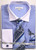  DE Mens Royal Verticle Stripe French Cuffed Dress Shirt Tie Set DS3787P2 