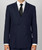  Men's Navy Double Breasted Suit Pleated Pants Regular Fit DPP Size 56L Final Sale 