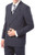  Double-Breasted Dress Suit Men's Navy Blue Pleated Front Milano 901P DPP 