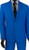 Vinci Lucci Tight Fitting Bright Blue Suit for Young Men Slim Fit S-2PP 