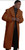  Topcoat - Vicuna Rust Fur Collar Wool Coat for Men Full Length Alberto Moscow IS 