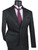  Men's Black Paisley Designer Slim Fit Prom Suit S2F-1 