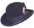  Mens Navy Blue Godfather Hat 100% Wool Homburg 4201 