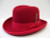  Mens Red Godfather Hat 100% Wool Homburg Dress Hat 4201 