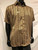  Pronti Men's Bronze Leopard Pattern Casual Shirt Short Sleeve 6538 