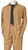  Inserch Mens Khaki Long Sleeve Microfiber Walking Suits 136A56 Size S/30 