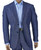  Mens Linen Suits by Inserch Denim Blue 2 Piece 660128-10 42L 