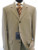  Vinci Mens Khaki 3 Button Suit 2 Piece 3RS Size 36 Short Final Sale 