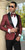  Manzini Mens Trendy Fashion Blazer Red Woven Dinner Jacket MZS-270 | 2XL, 4XL Only Final Sale 