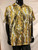  Pronti Men's Gold Snake Pattern Casual Shirt Short Sleeve 6532 