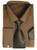  Men's Brown French Cuff Dress Shirt Spread Collar Tie Set Handerkerchief SG27 