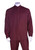  Men's Burgundy Mandarin Collar Walking Suit Long Sleeve Milano 2826 