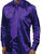  Satin Shirt Men Purple Shiny Silky Tie Combination DE 3012 