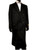  Men's Double Breasted Overcoat Black Wool Topcoat Private Label DB-COAT Size 52 