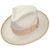  Men's Felt Hat Ivory Camel Trim Fedora Brim Bruno Capelo NI692 