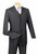  Mens Navy Blue Pinstripe 2 Piece Suit V3RS-1 Size 40 Short Final Sale 