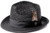  Mens Summer Hat Black Straw Fedora Vented JU900 