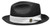  Bruno Capelo Mens Summer Hat Black White Straw Fedora FN-838 