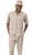 Montique Walking Suit Men's Khaki Short Sleeve Casual Outfit 696