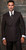  Manzini Double Breasted Suit Mens Brown Pinstripe Modern Fit Atlas 