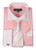 Fancy Pink White Collar Contrast French Cuff Dress Shirt Tie Set AH621 