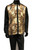  Prestige Black Gold Metallic Long Sleeve Walking Suits PM830 Size 2XL 
