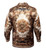  Prestige Men's Brown Metallic Club Italian Design Fashion Shirt PR310 | L, 2XL Only 