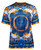  Prestige Mens Blue Rhinestone T-Shirt Medusa Short Sleeve DPP-701 