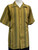  Pronti Mens Mustard Stripe Pattern Short Sleeve Casual Shirt 6149 Size L 