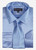  Fashion Silky Shirt for Men Blue Shiny Satin Tie Set 3012 