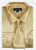  Fashion Silky Shirt for Men Taupe Champagne Shiny Satin Tie Set 3012 