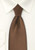  Solid Mocha Brown Color Satin Tie and Hanky Set 