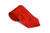  Solid Red Color Satin Tie and Hanky Set 