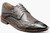  Stacy Adams Gray Fashion Wingtips Men Ostrich Printed Leather Wingtip Oxford 25536-020 